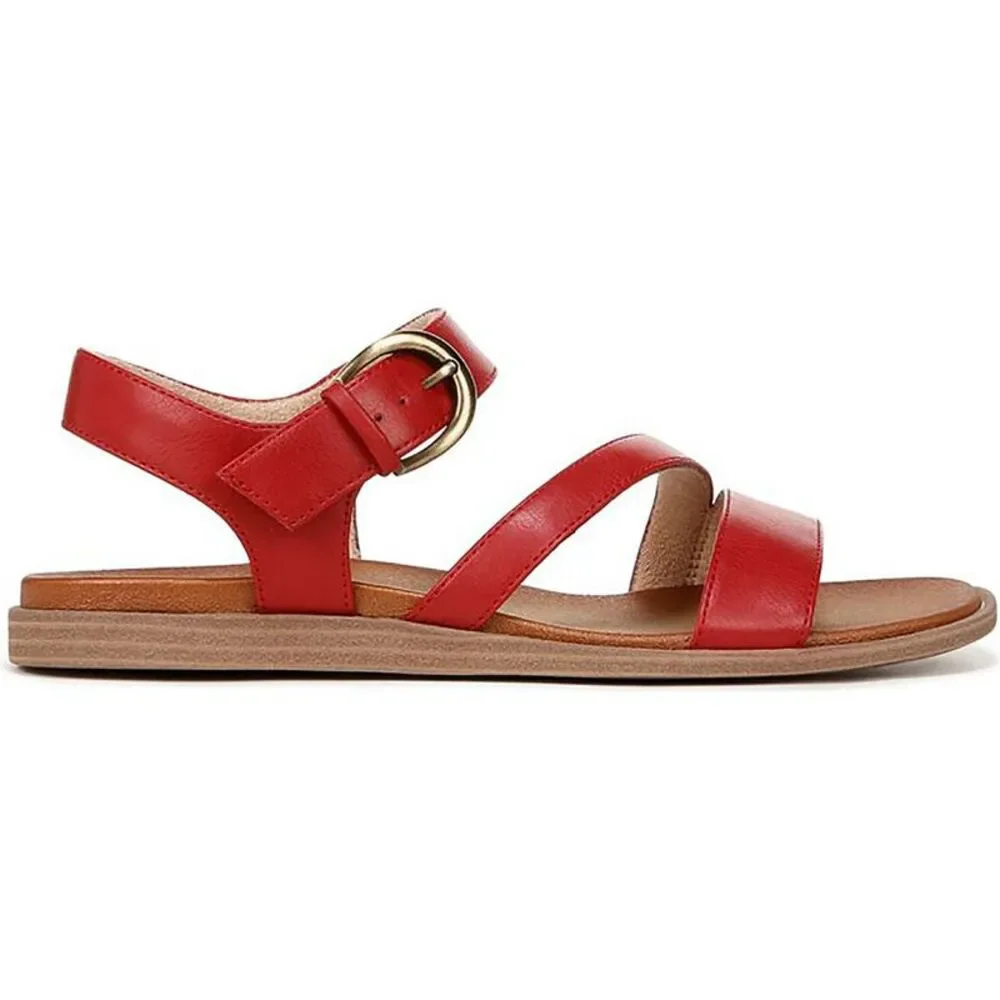 SOUL Naturalizer Womens Jayvee Red Faux Leather Slingback Sandals  New - Picture 2 of 5